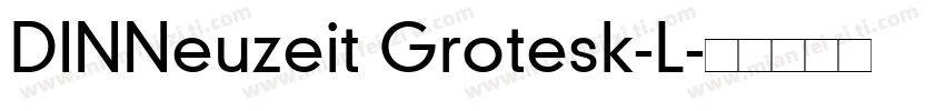 DINNeuzeit Grotesk-L字体转换